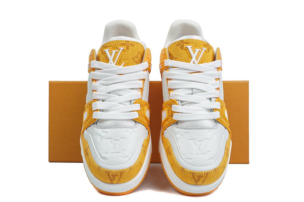 PK god Louis Vuitton LV Trainer orange retail materials ready to ship